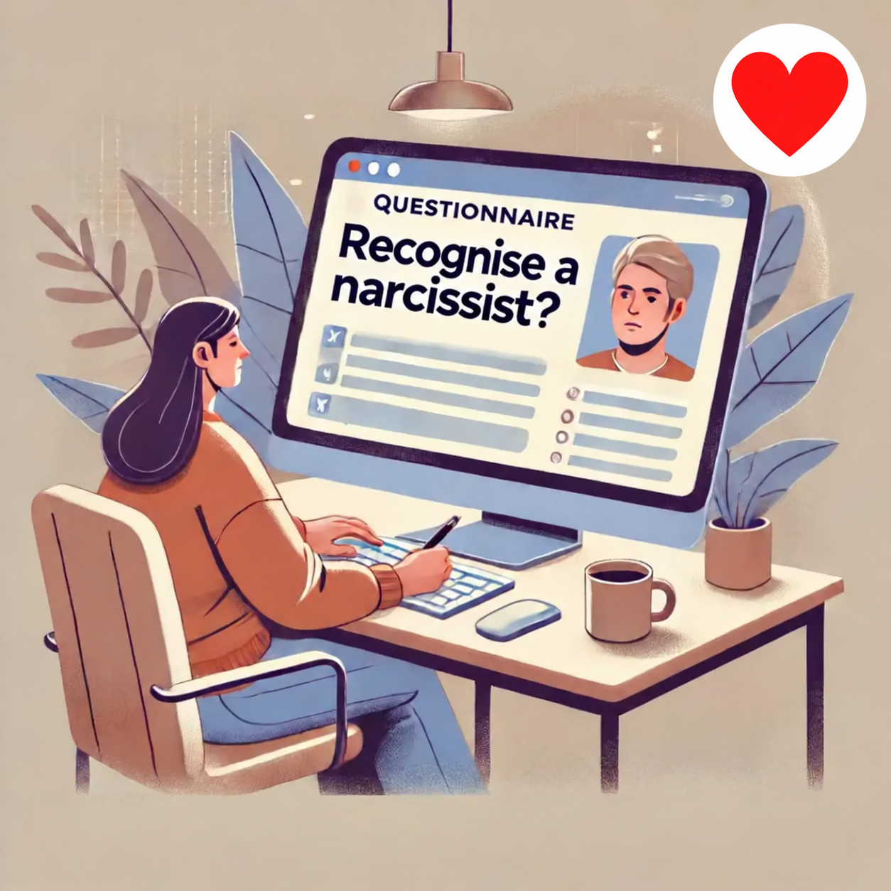 Questionnaire for recognising a narcissist